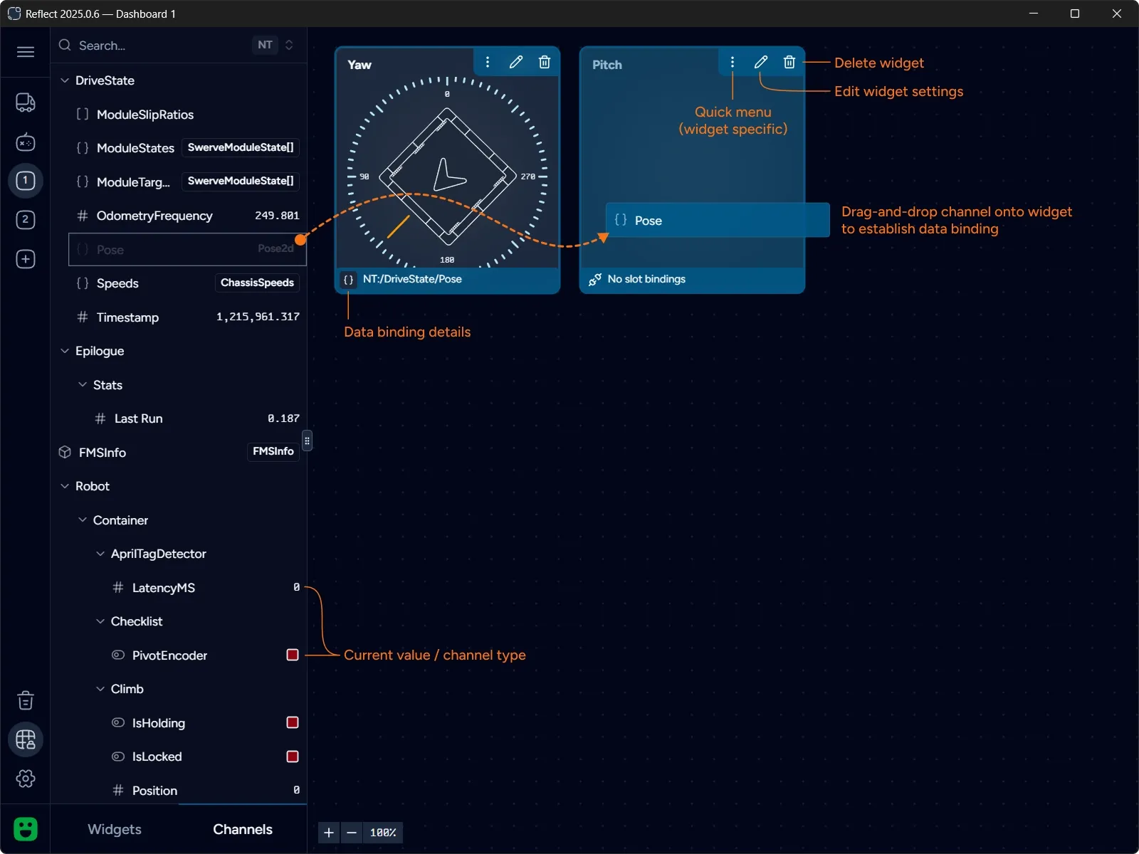 Reflect Editing Mode Channels